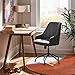 Amazon Brand - Rivet Mid-Century Modern Curved Table Desk Lamp With LED Light Bulb, Brass/Walnut, 14.3 x 21.7 Inches