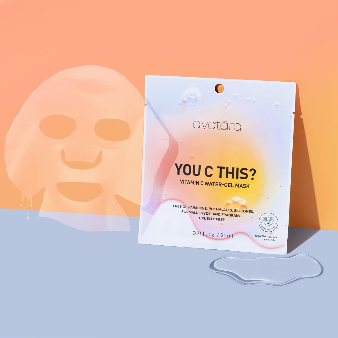 Avatara Sheet Mask Set, Facial Mask , Face Mask Skincare with Natural Extracts, Hydrating Face Mask Skin Care Set, Made with Tencel Fibers, All Skin Types, Teen Skincare, 10 Pack: 6 Count (Pack of 1) Daydream Set of 6