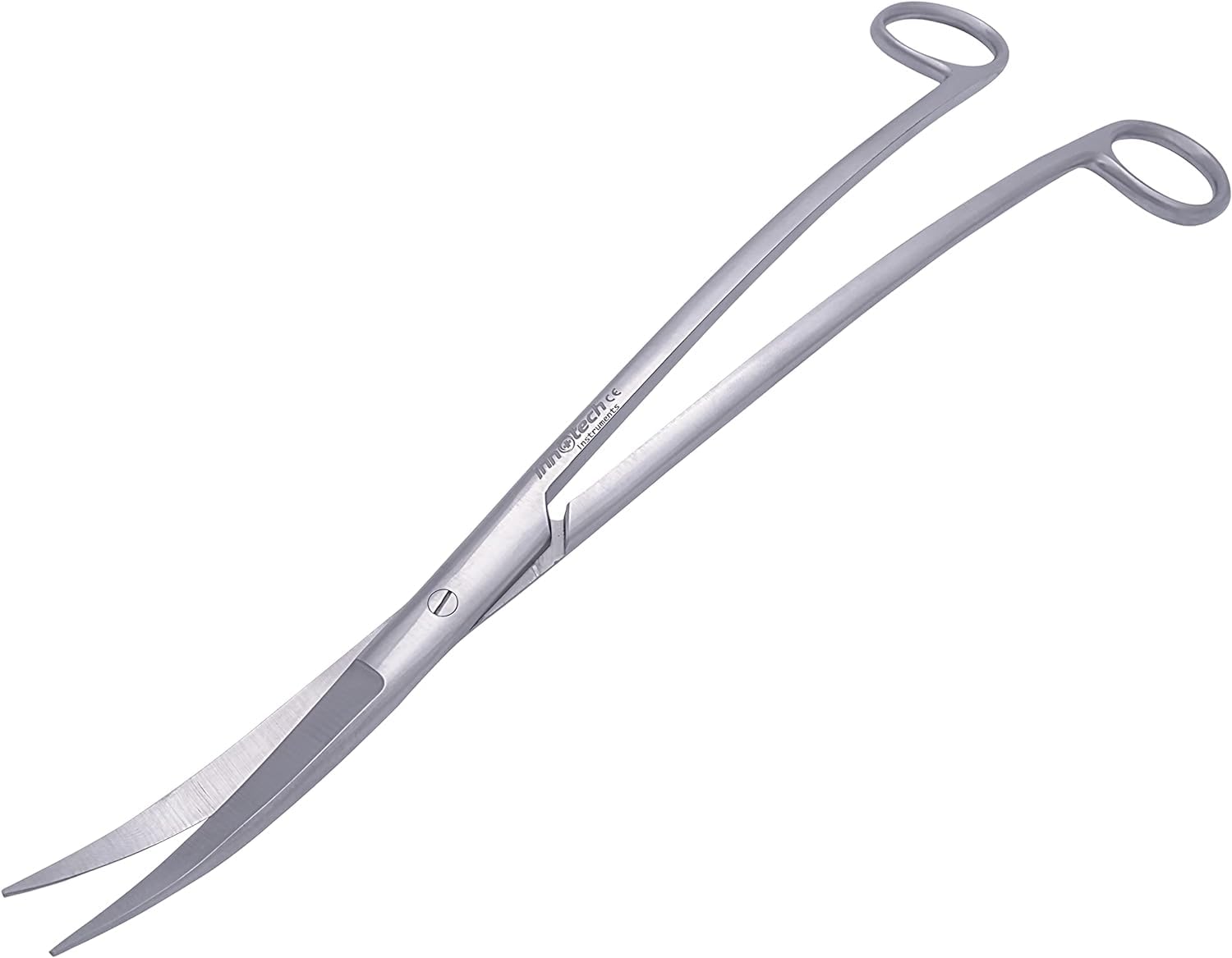 Innotech nożyczki akwariowe do czyszczenia akwarium, fale, czarne, nożyce do roślin wodnych (srebrne, 25 cm)