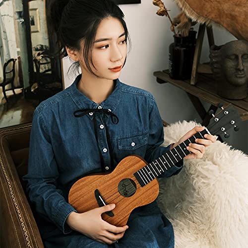 SheIRin Ukulélé pour débutants Kit d’ukulélé en Bois hawaïen de 23 Pouces pour Enfants Adultes étudiants Starter… - Les Beatles, Paul McCartney, John Lennon, RIngo Starr, George Harrison SheIRin Ukulélé pour débutants Kit d'ukulélé en Bois hawaïen de 23 Pouces pour Enfants Adultes étudiants Starter… – Image 3