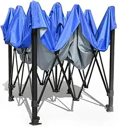 Tenda Gazebo Sanfonada Articulada 3x3 - Barraca de Praia Dobrável para Camping, Festas e Eventos