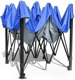 Tenda Gazebo Sanfonada Articulada 3x3 - Barraca de Praia Dobrável para Camping, Festas e Eventos