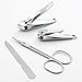 QLL 3 Pack 7Pcs Manicure Set, Stainless Steel Nail Clipper Set with case, Personal Pedicure Kit for Women Men Girls Travel
