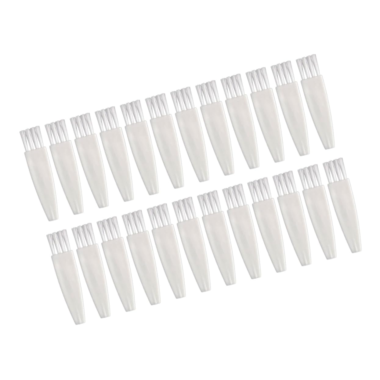 minkissy 100pcs Brush Cleaning Small Size Cleaning Brush Multi Functional Cleaning Brush Keyboard Cleaner Brush Comfortable Grip Brush Small Cleaning Brush Dedusting Keyboard Brush White
