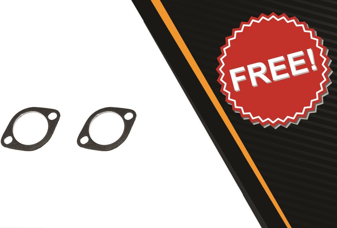 Northeastern Exhaust | Stainless Steel Exhaust Front Flex Pipe Compatible for Mitsubishi Endeavor 2004-2011 3.8L | Free Gaskets Included | Automotive Replacement Part | A.W.D