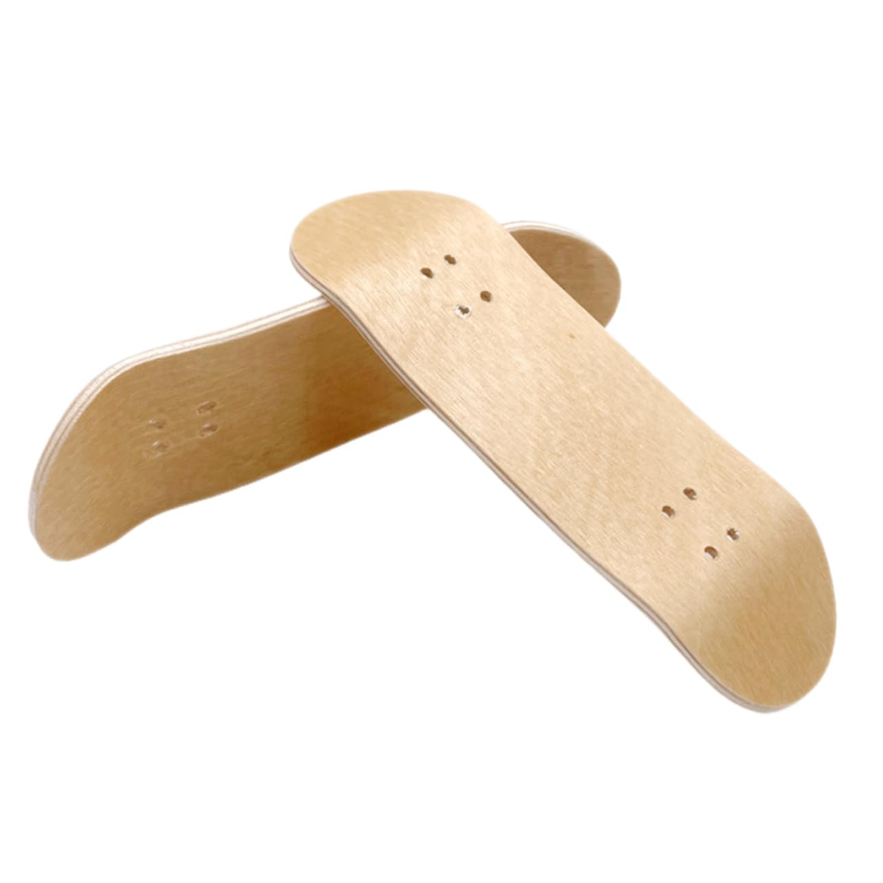 BCOATH 2pcs Finger Skateboard Decks Mini Replacement Boards Smooth Surface for Finger Skateboard Fun Maple Material for Enthusiasts