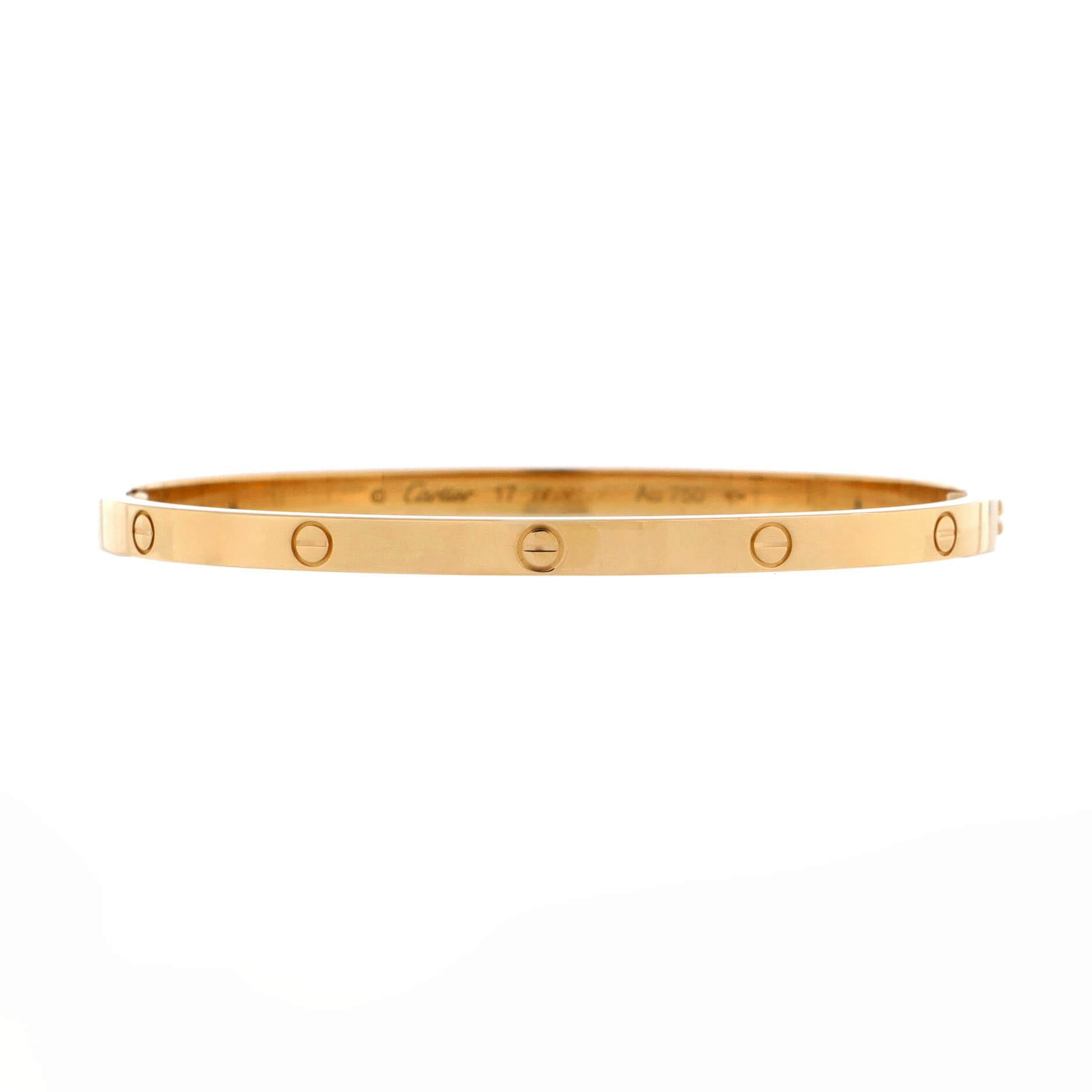Cartier Love Bracelet 18K Yellow Gold