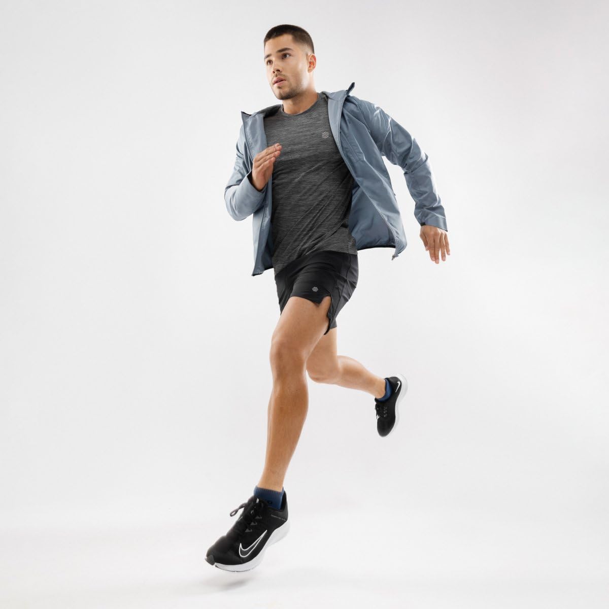 SIROKO Chaqueta cortavientos entrenamiento fitness Evolve Azul