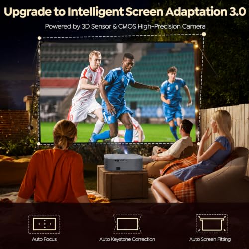 Image of BOSS Infinity X15 4K Projector | Android 15 | 3600 ANSI Lumens | 4K HDR10 Support | MEMC | Auto Focus & Auto Keystone | Auto Screen Fit | WiFi 6 | Bluetooth 5.2 | 3GB RAM + 64GB ROM | 30W Speakers