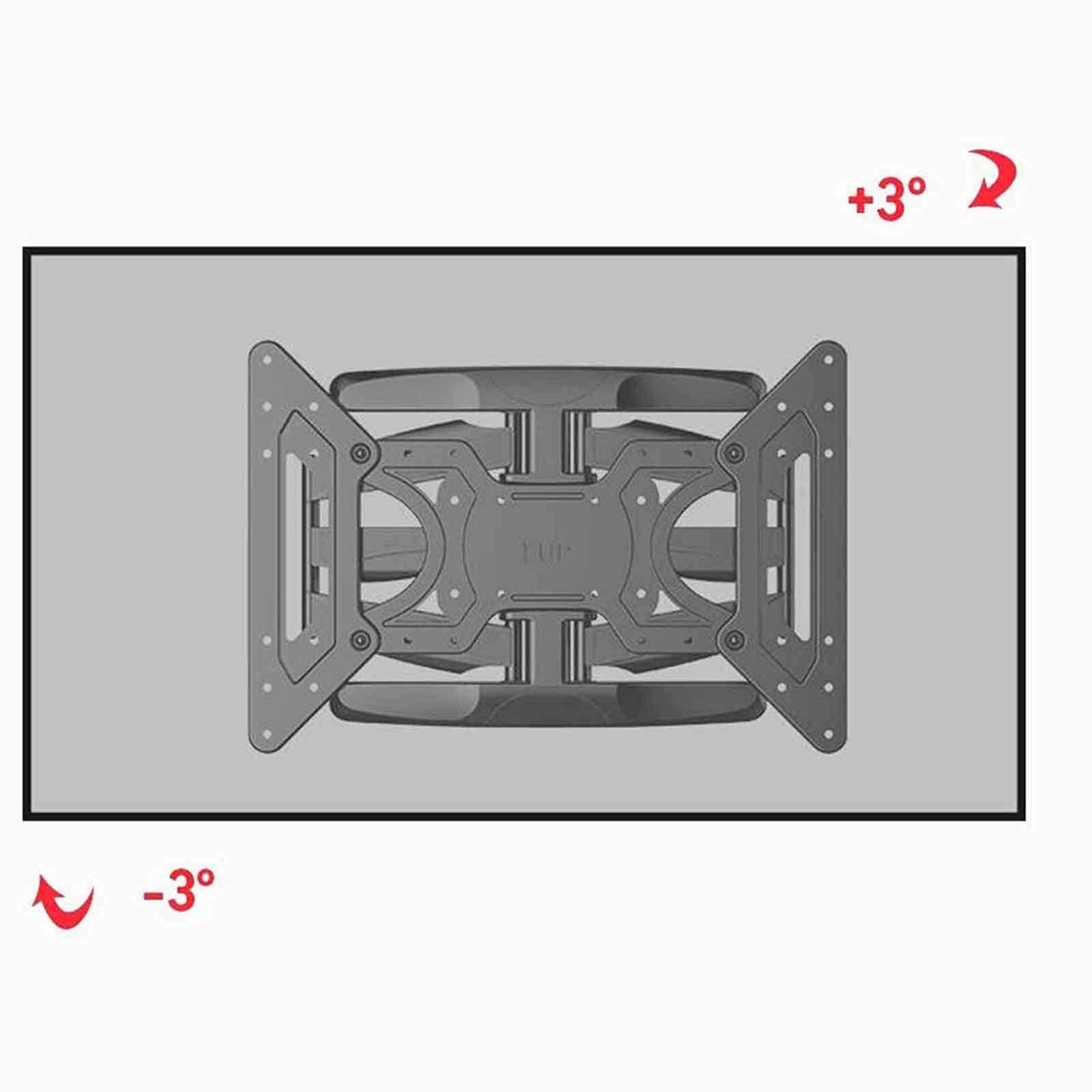 Supporto TV universale, supporti TV, supporti e giradischi Supporto TV universale Supporti TV, staffa da parete per TV a movimento completo Braccio articolato con inclinazione girevole, può contenere