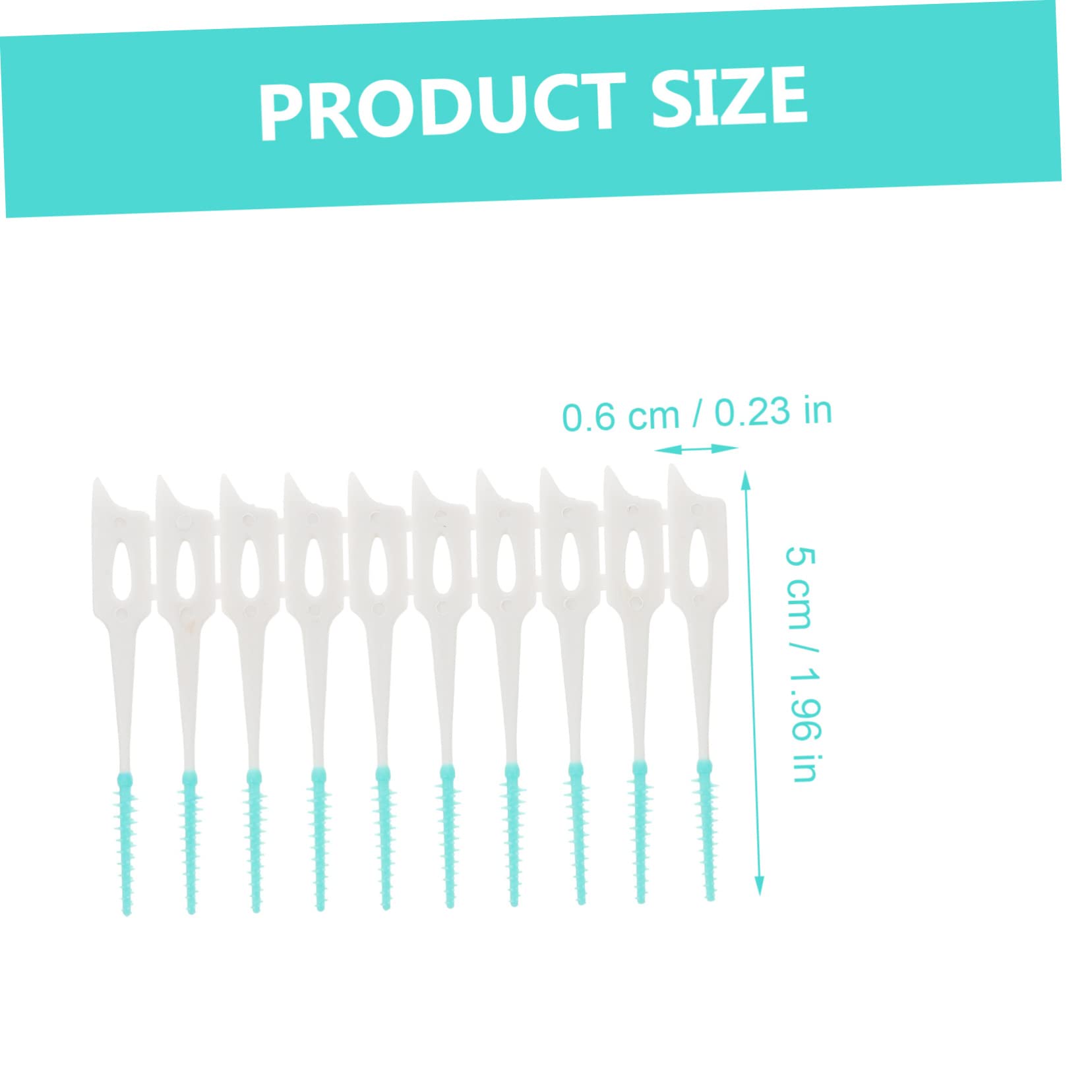 KOMBIUDA Interdental Brush Set 80 Pieces Floss for Teeth Cleaner Portable Oral Care Tools Soft Bristles for Traveling