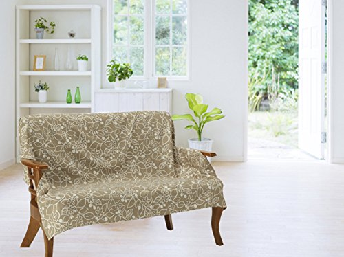 Amazon｜Vita home マルチカバー 正方形 140×140 cm 北欧 ブルージュ