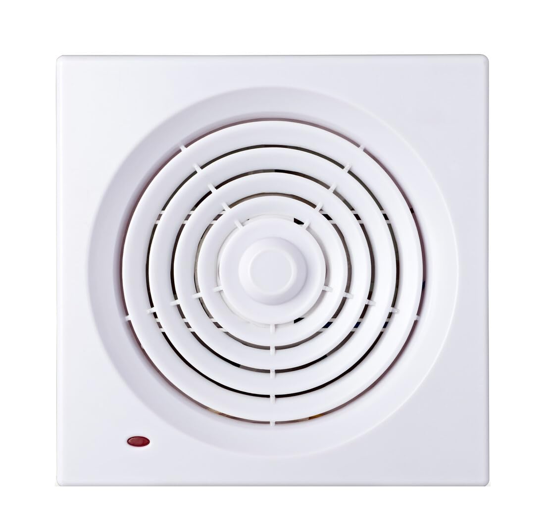 Household extractor fan 10W 80 mm, ideal for ventilation in tight spaces and air extraction in kitchens and bathrooms.