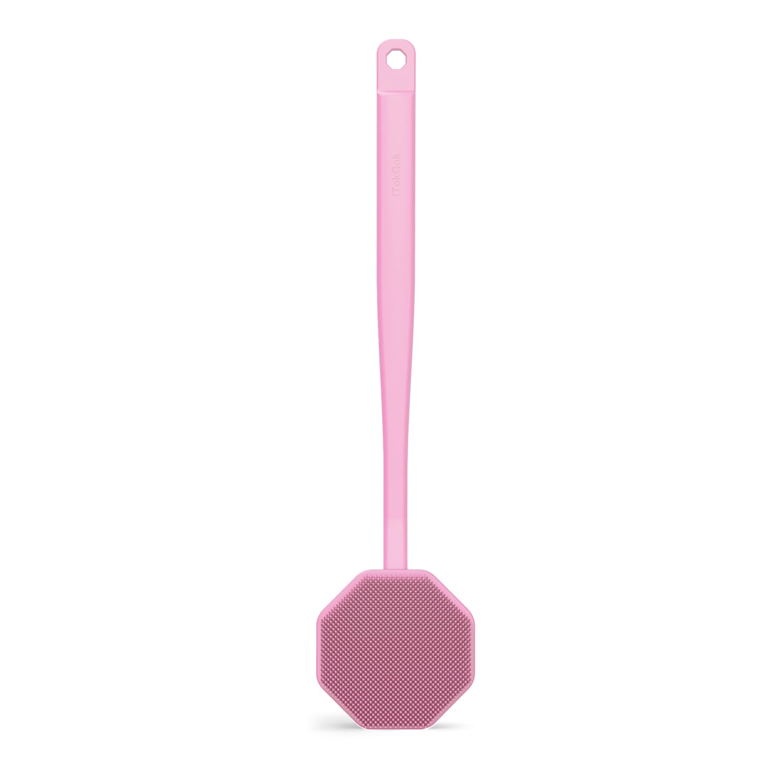 iTokGoK® Silver-Infused Silicone Back Scrubber with Long Handle Back Brush for Shower,Back Brush Long Handle for Men and Women,Ergonomic No-Slip