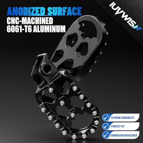 Repose-pieds CNC Ebox de précision en aluminium anodisé noir