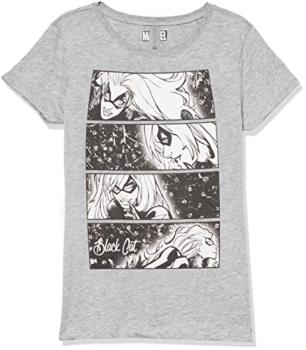 T-shirt Marvel Black Cat imprimé graphique résistant gris XL