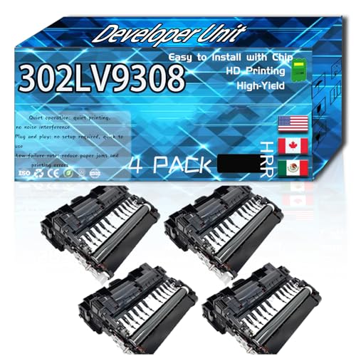 CEECN Compatible for Kyocera 302LV93082 Replacement Developer Unit Used with ECOSYS M3040idn M3145idn M3540idn M3550idn M3560idn Printers, High Production Multiple Options (4 Pack Black)
