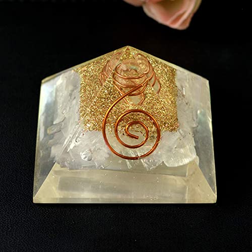 Image of Selenite Pyramid | 2-Inch | High-Vibration Crystal Pyramid for Energy Cleansing, Meditation, and Spiritual Growth|Ideal for Home Dcor