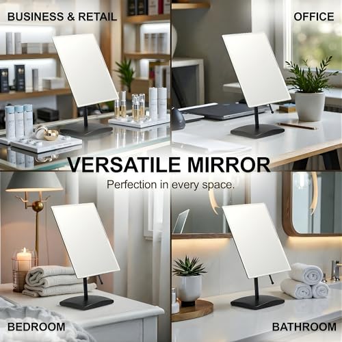 Espejo de Mesa Grande Rectangular MIRRORVANA 9.8 x 7 pulg. miniatura 4