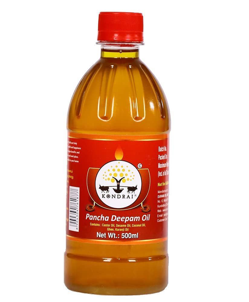 KONDRAI Deepam Oil For Pooja/Pancha Deepam Oil Pooja Oil 500 ML