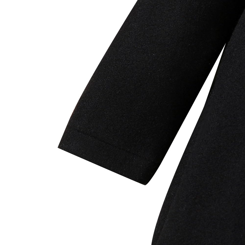 Hopscotch Girls Polyester Mini Coat with Hat In Black Color For Ages (4-5 Years) 4