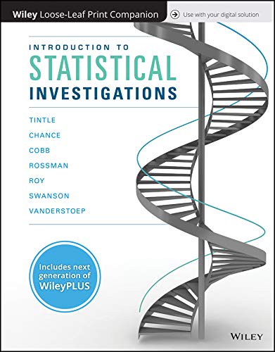 Introduction to Statistical Investigations, 1e WileyPLUS (next generation) + Loose-leaf