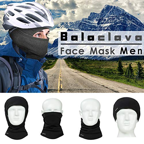 KOOLSOLY-Sturmhaube-Skimaske-Warme-und-winddichte-Fleece-Wintersportkappe-fur-Manner-Frauen