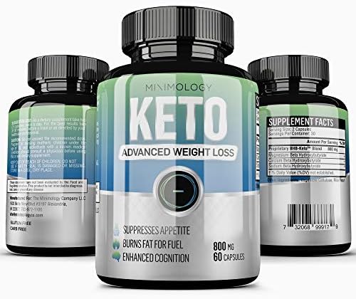 Keto Pills - Diet Weight Loss Supplement (60 Capsules) | Burn Fat Fast | Men and Women | Suppress Appetite | Boost Metabolism, Focus, and Energy | Ceto Pastillas