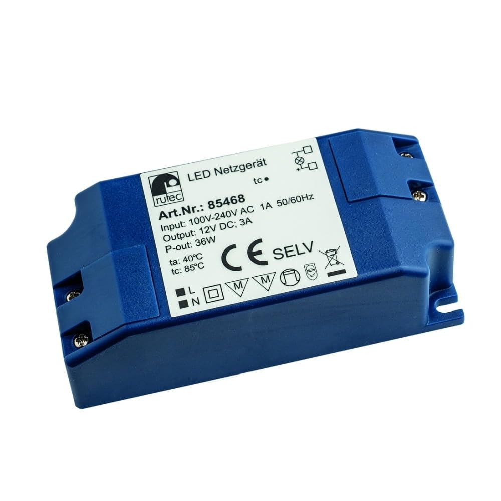 85468 LED Netzgerät 12V 36W IP20 RUTEC 85468