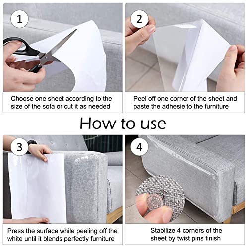 Protezione Graffi Gatto, 8 Pezzi Protezione per