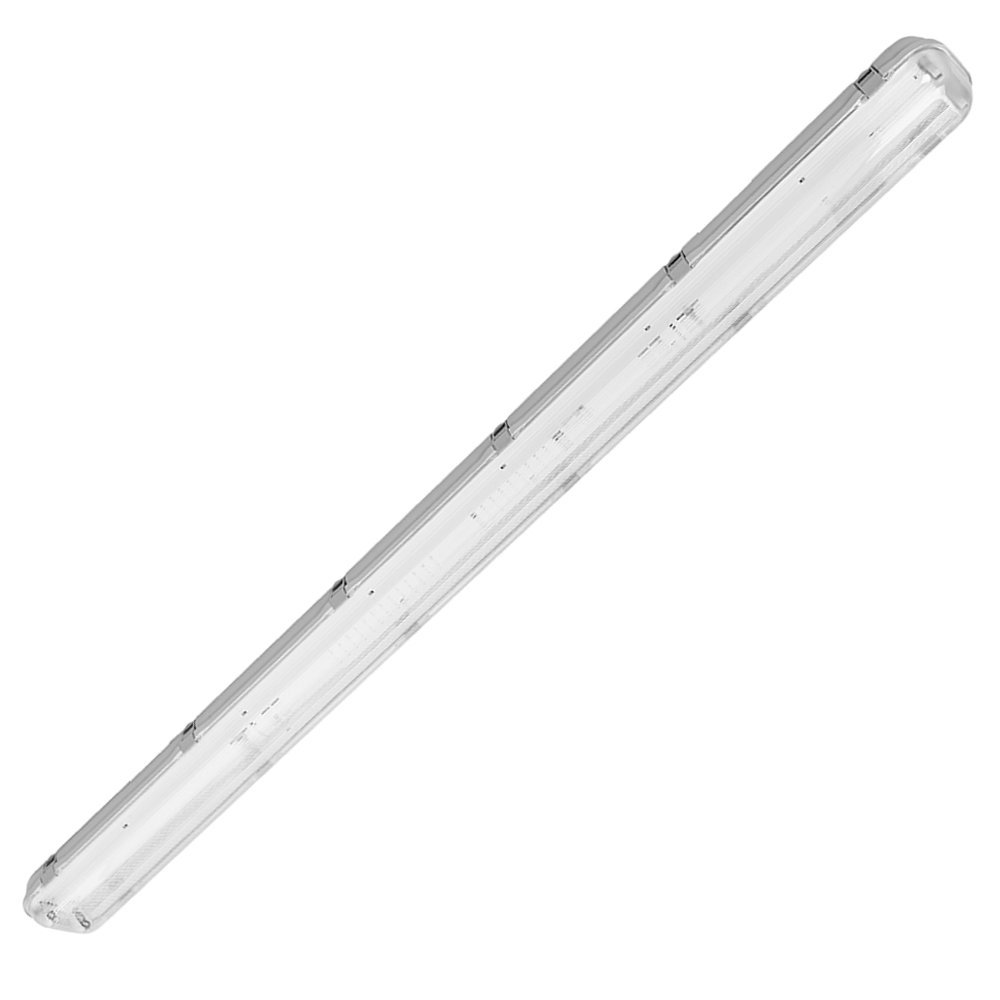 SET LED Feuchtraumleuchte Wannenleuchte IP65 mit 2X T8 LED 23W 150cm kaltweiß 6000K G13 Bürolampe
