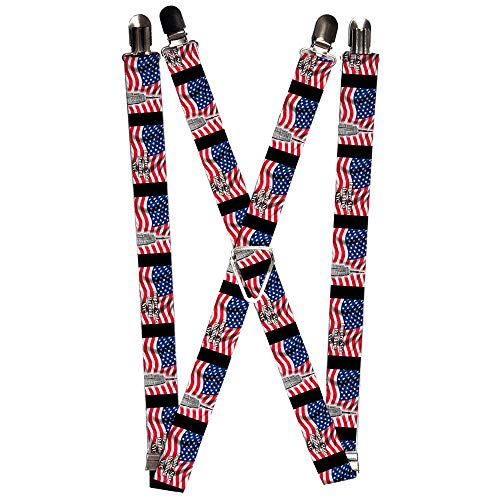 Buckle-Down Men's Suspender-New York, Multicolor, One Size