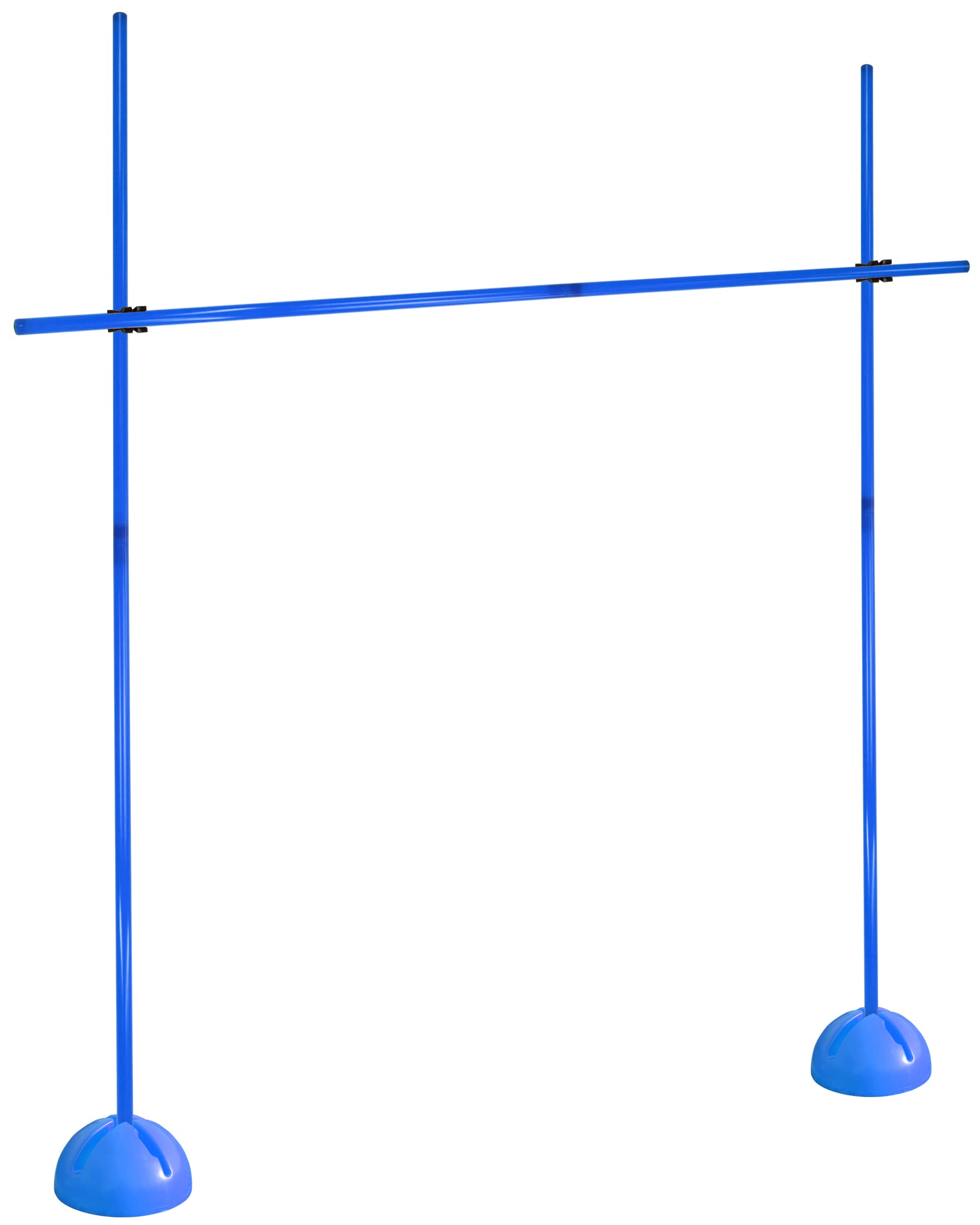 Kombi-X-Standfuß-Hürdenset – Stangen 180 cm – Training der Sprungkraft & Koordination – befüllbarer X-Standfuß – Agility-Hürde für Fußball, Leichtathletik & Hundesport