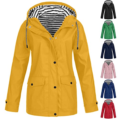 IFUKENSIFUKENS Damen Softshell-Jacke Kurzmantel Leichte verstaubare...