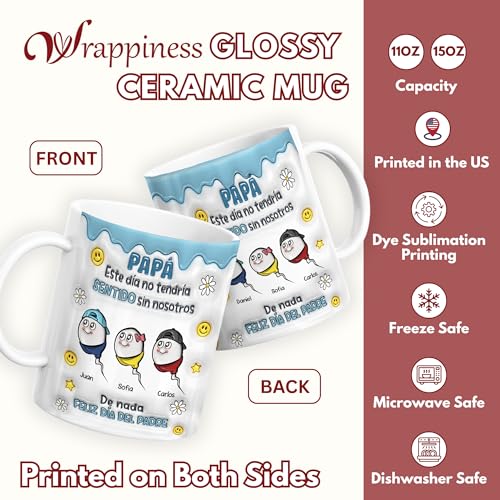 Taza personalizada de cerámica con efecto 3D para café 15 oz miniatura 4