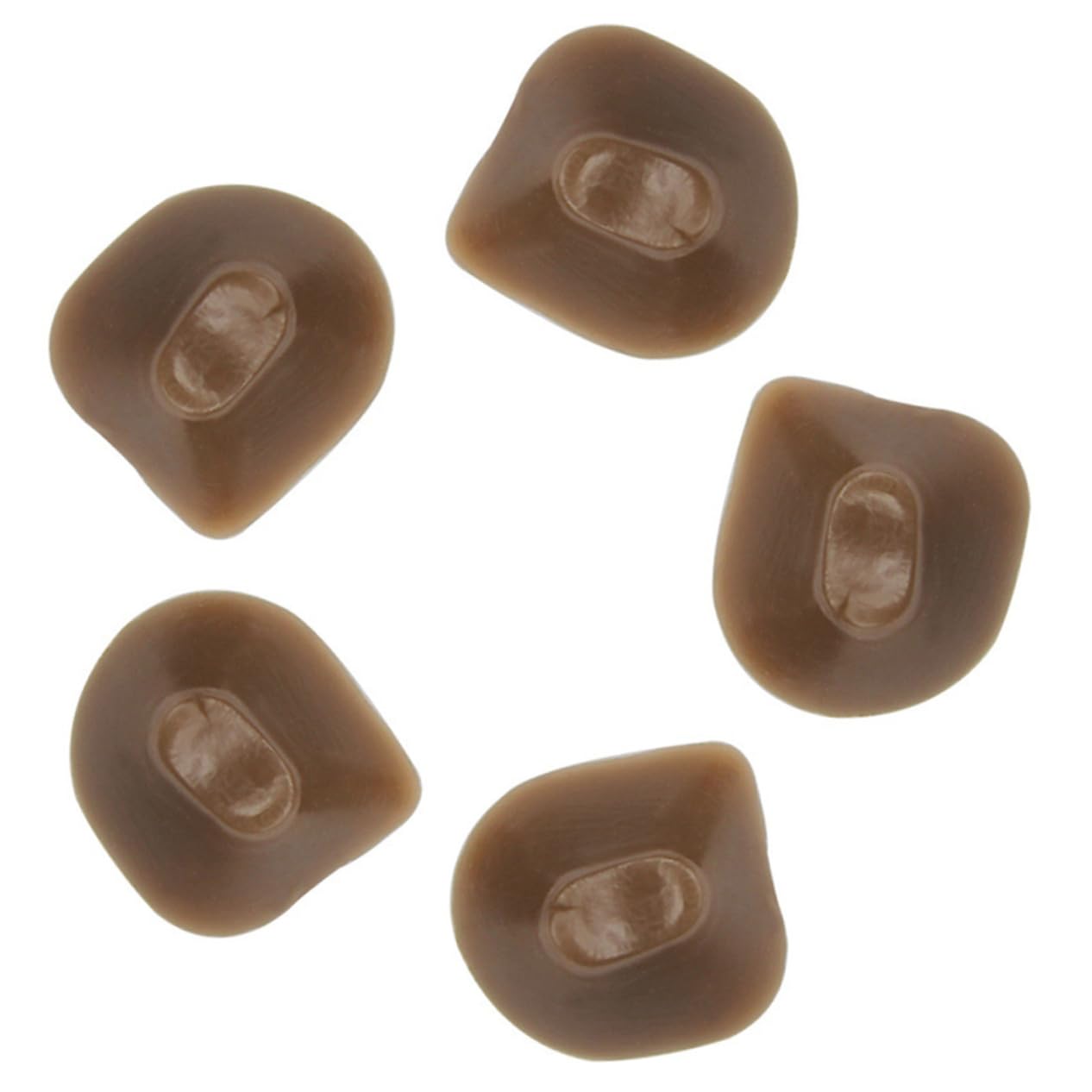 CIMAXIC Flute Tail Parts 5 Pack Flute Hole Blocker Rubber Brick for Orchestral Repair