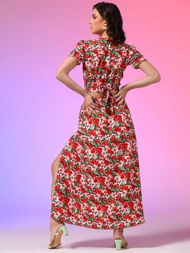 Image of KOTTY Women Cotton Blend Solid Co-Ord And Dress Set