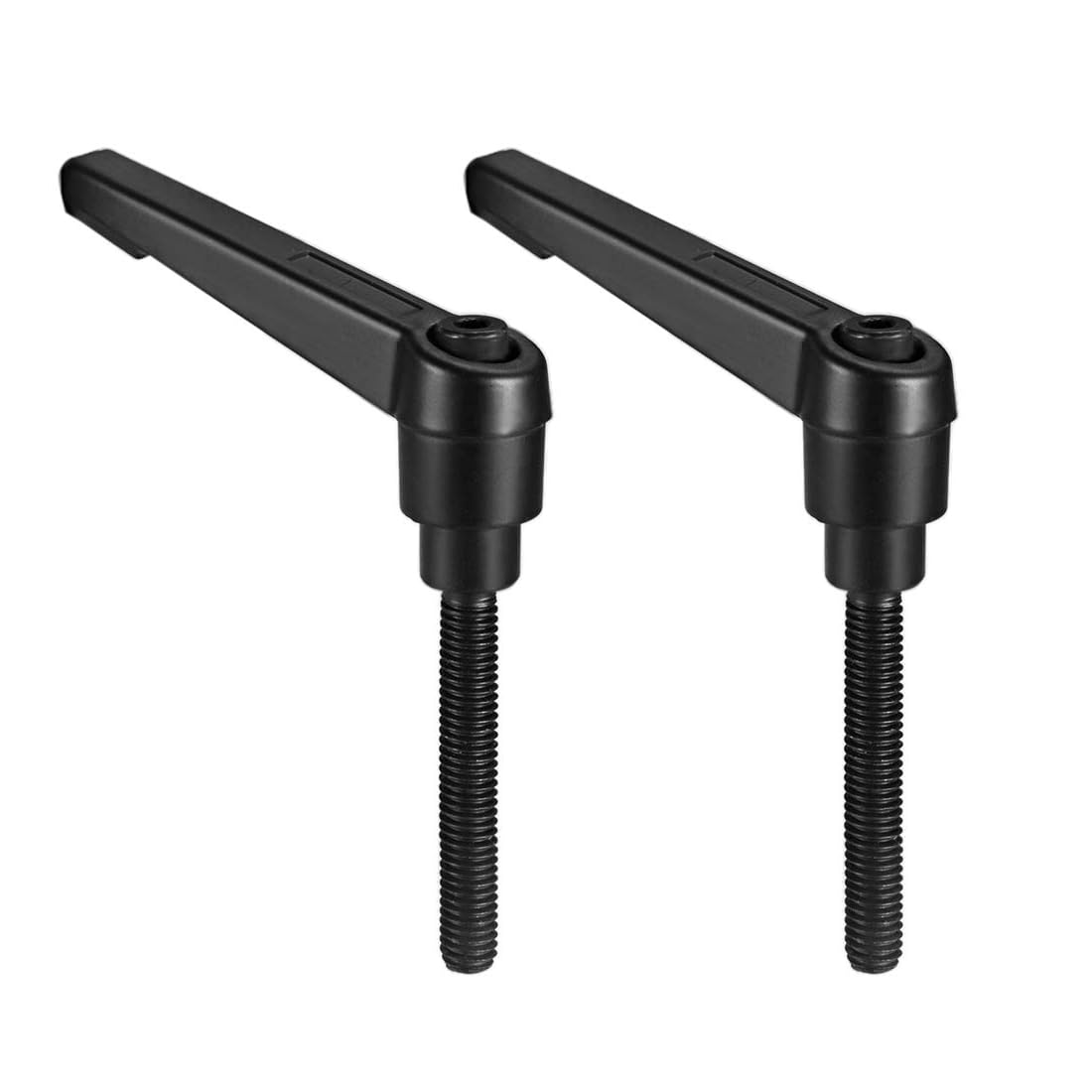 TA-VIGOR 2Pcs Adjustable Clamping Lever Handles, M6 x 32mm Locking Quick Release Push Button Ratchet Screw Knobs