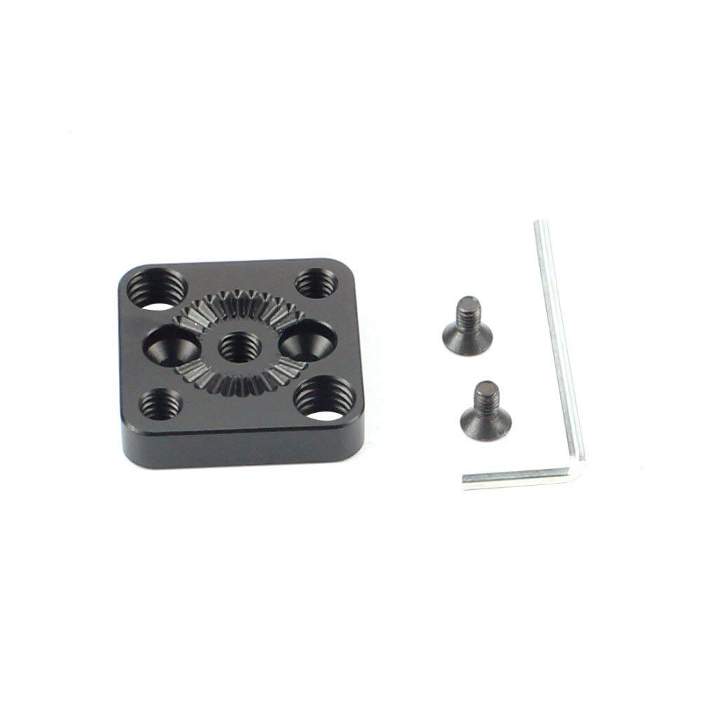 XT-XINTE Handle Gimbal External Mounting Plate Quick Release for Arri Standard Rosette 1/4 Screw Monitor Holder M4 to 3/8 Compatible with DJI Ronin S