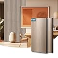 AKUMAX 2 Pack Acoustic Panels,Wood Slat for Wall and Ceiling-Art Acoustic Foam Panels 96x24Inches 3D Wall Panels High Density Sound Dampening Panels (Walnut, 2pcs-24in*48in)