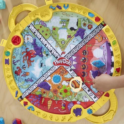 Play Doh Tapis de Voyage Coffret Découverte avec pâte à Modeler - vue 2