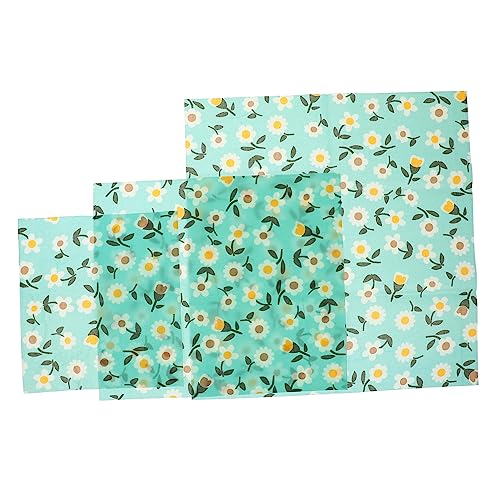 Ipetboom 3 Piezas Envoltura De Cera De Abejas Feliz Envoltura Arriba Reutilizable Salpicar Ungüento De Fermentada Tarros De Velas Con Tapas Nevera Organizador Para Brotes Dulce Algodón