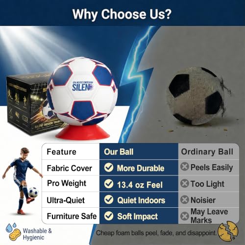 HASTRIDE Silent Soccer Ball