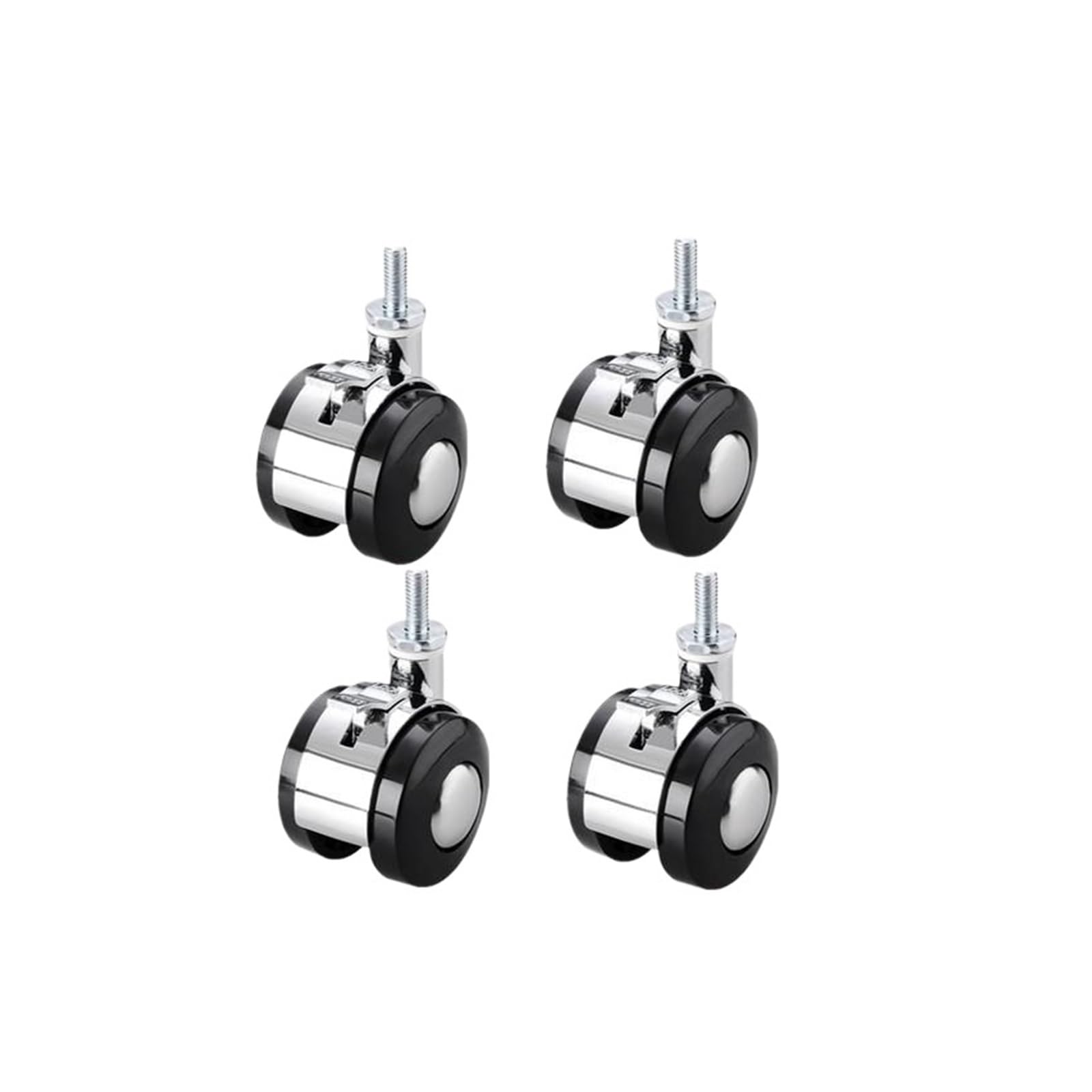 MXXDMOPD 4 Pieces/lot 1.5 inch Furniture Cabinet Stool Chair Caster Swivel Steering Universal Pulley Accessories(M6)