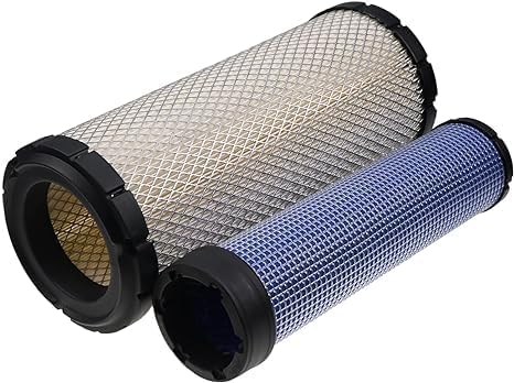 46671 46672 Engine Air Filter Kit Inner Outer Fit AP33331 KV16428 for John Deere Skid Steer 240 250 270 CT322 317 Case 40XT 60XT 70XT 75XT 85XT 1840 1845C 435 445 445CT Kubota SVL75 SVL75-2