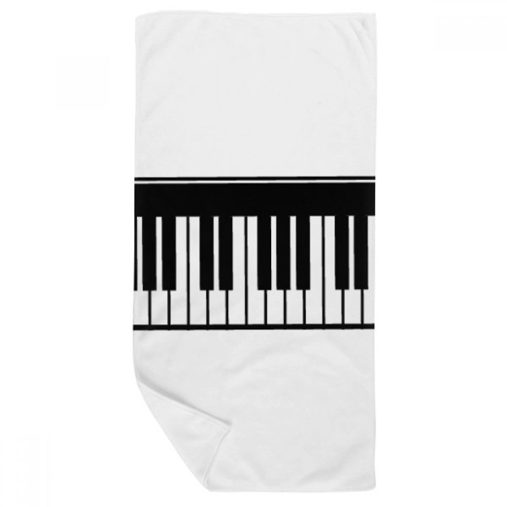 Serviette de bain piano doux gant de toilette multicolor 35x70cm pour visage