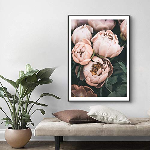 Impression fleurs nordiques affiche de haute qualité bouquet rose grand format