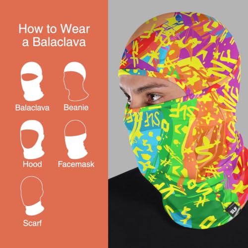 Image of SLEEFS Balaclava Face Mask Men & Women - Loose Fit, Breathable Ski Mask Shiesty for Football, Cycling - All Weather Use