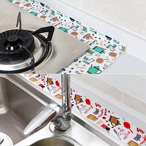 Image of Kitchen Sink Platform Sticker Bathroom Corner Tape Waterproof Self-Adhesive Kitchen Caulk Tape Bathroom Basin Decorative Trim Wall Caulk Strip Toilet Sealant Tape (1pcs)