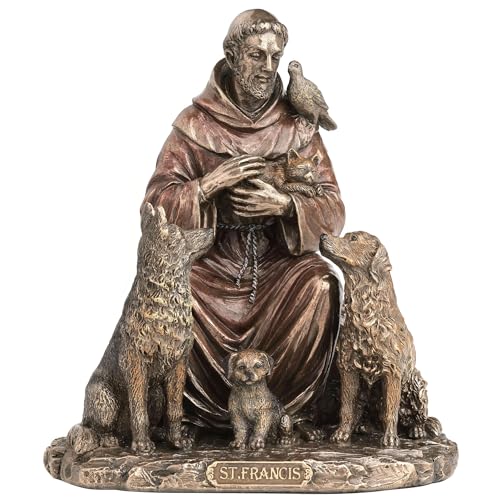 Estatua Decorativa San Francisco de Asís 6.37 pulg